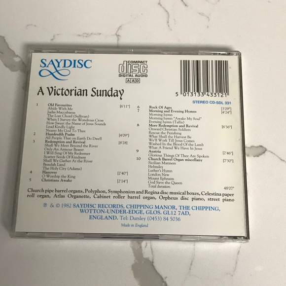 A Victorian Sunday Hymns Music CD - Picture 2 of 3